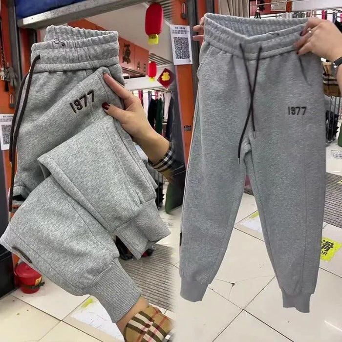 🔥【M-4XL】2024 Zimní sametové zesílené ležérní kalhoty_3824716