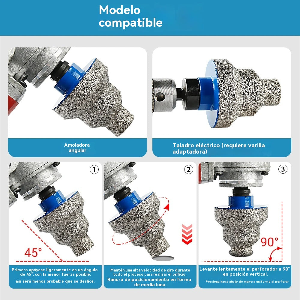 🔥⚒️Escariador de agujeros estilo pagoda, ✅Perforación/escariado/biselado✅Diseño escalonado, taladro multiusos