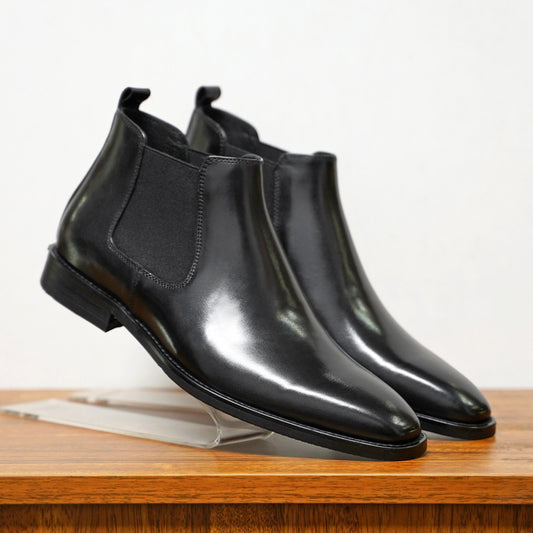 【38-48】Nuevas botas de cuero para hombre, piel de vacuno de alta calidad, hechas a mano.