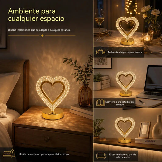 📢📢 ¡50% de descuento! ✨ Luz nocturna de cristal geométrica: control táctil, 3 colores, recargable por USB, 🏠 iluminación acogedora para el dormitorio.
