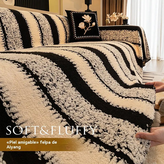 🛋️Oferta especial de Navidad para madrugadores:🎉 funda de sofá suave y antideslizante de felpa🍂【180*130cm】