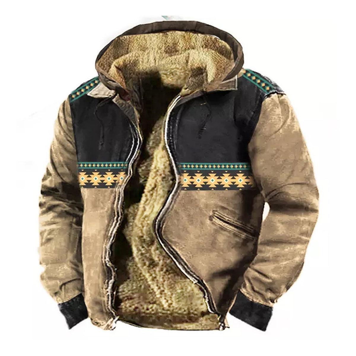 😀【S-4XL】 Podzimní a zimní ležérní pánský zesílený sametový