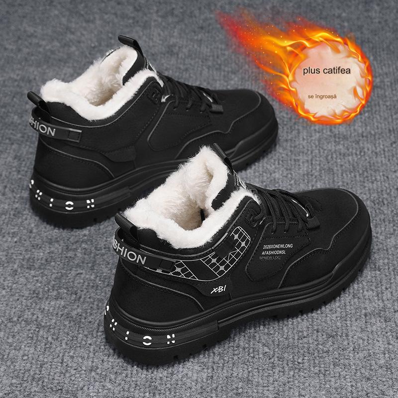 🔥【39-44】👟2024 podzim a zima nové zesílené a sametové ležérní a všestranné módní boty Martin teplé sněhule_3797091