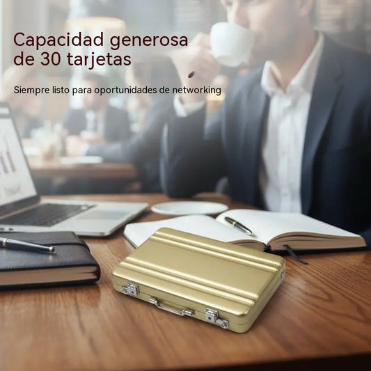 💼 Mini Estuche de Aluminio para Tarjetas|Compacto, Elegante y Resistente ✨