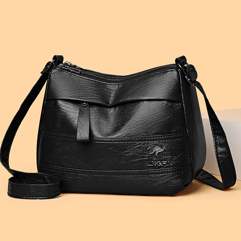 ✨️👜Nová retro velkokapacitní vícevrstvá taška přes rameno, módní a všestranná