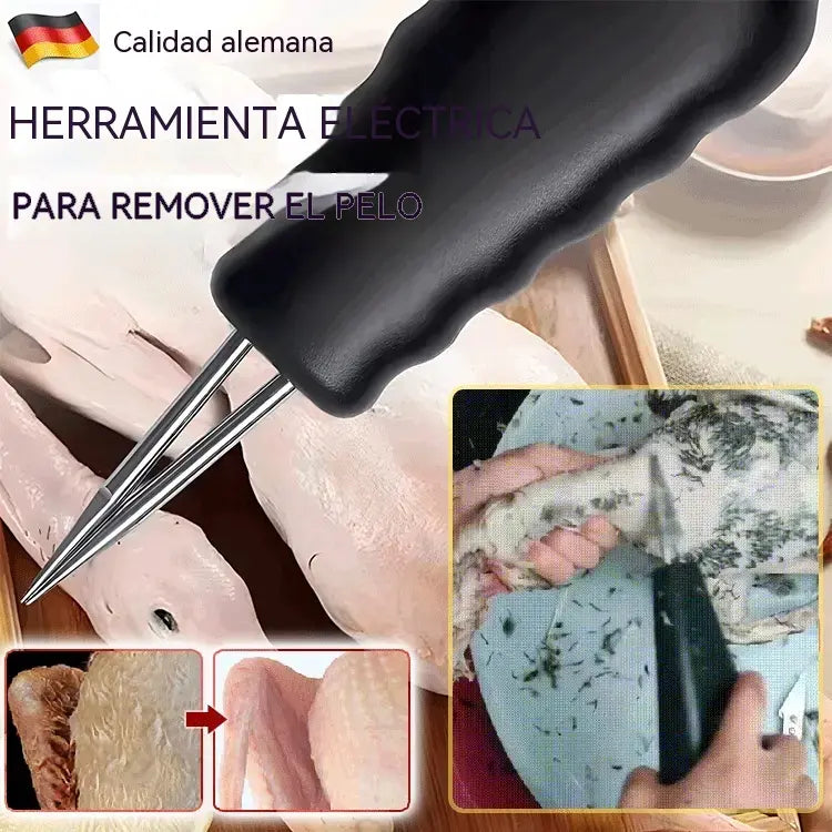 🐓🦆 Desplumadora eléctrica portátil para pollos, patos, gansos y aves de corral (carga USB)