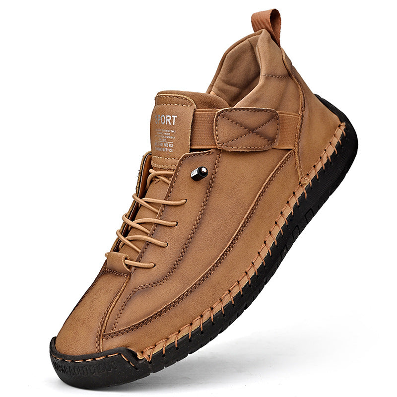 🔥【50% OFF】【38-48】Ležérní pánská obuv pro volný čas, pracovní obuv, outdoorová obuv, šitá obuv -3910742