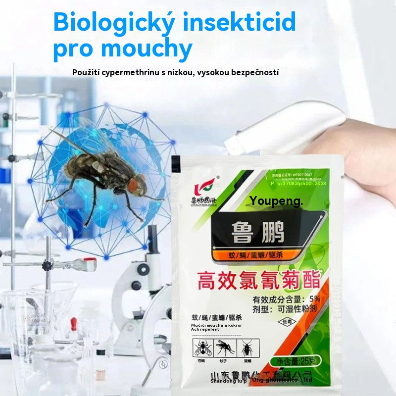 🦟【20 sáčků】Nejúčinnější vysoce účinný insekticid s cypermethrinem v prášku, lze použít na farmách/domácích/venku