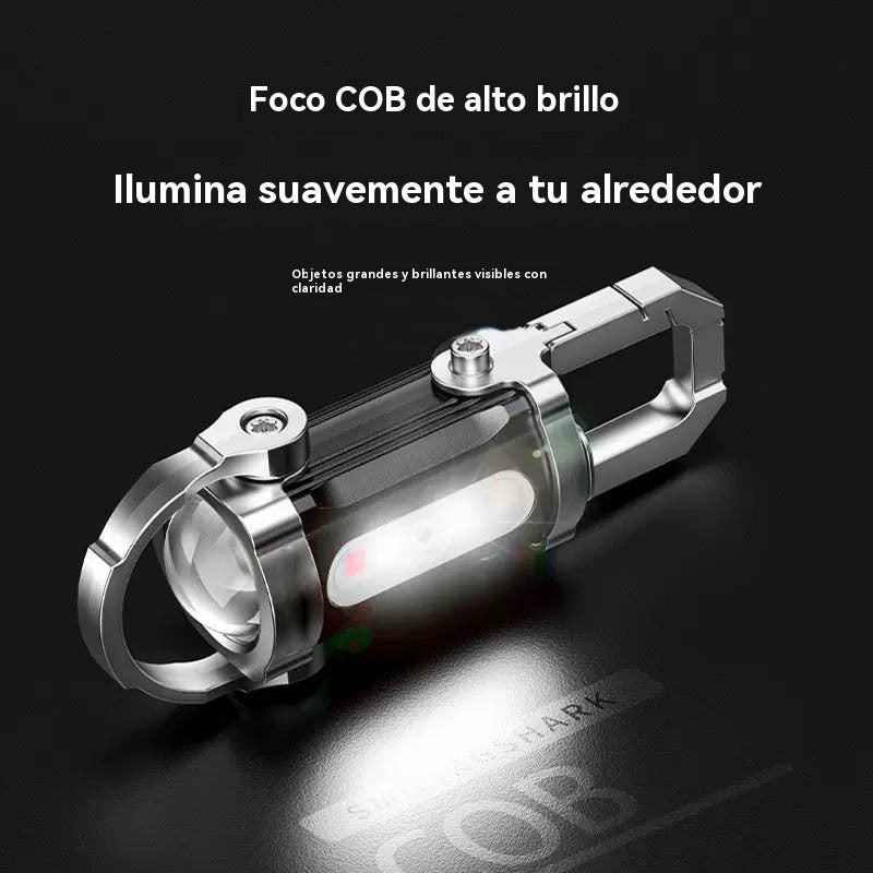 【Compra 1 y llévate 1 gratis】🔥Gran oferta🔥Linterna mini para llave súper brillante e impermeable con salida de 1200 lm
