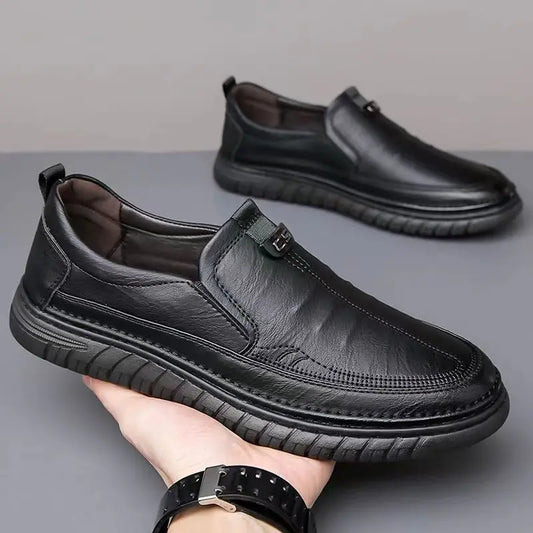 ❤️❤️【39-44】Zapatos casuales de piel, suela suave, antideslizantes
