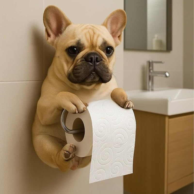 🐕【Žhavý výprodej letošního roku】Držák na toaletní papír s motivem roztomilého štěňátka