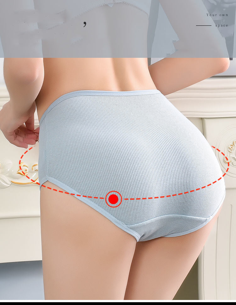 💖🔥【7 ks balenie】Posledný deň 50% zľava · Dámske bavlnené nohavičky s vysokým pásom, antibakteriálne a pohodlné_4161735