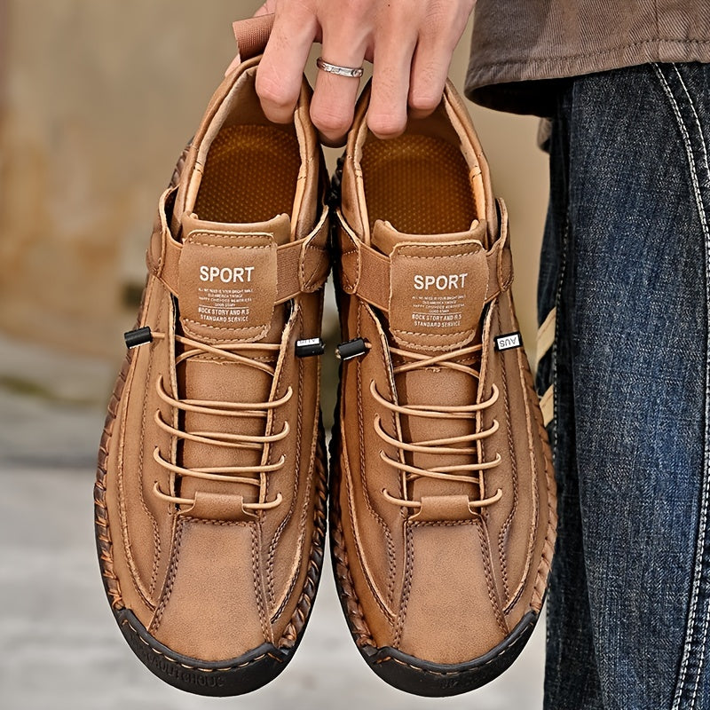 🔥【50% OFF】【38-48】Ležérní pánská obuv pro volný čas, pracovní obuv, outdoorová obuv, šitá obuv -3910742