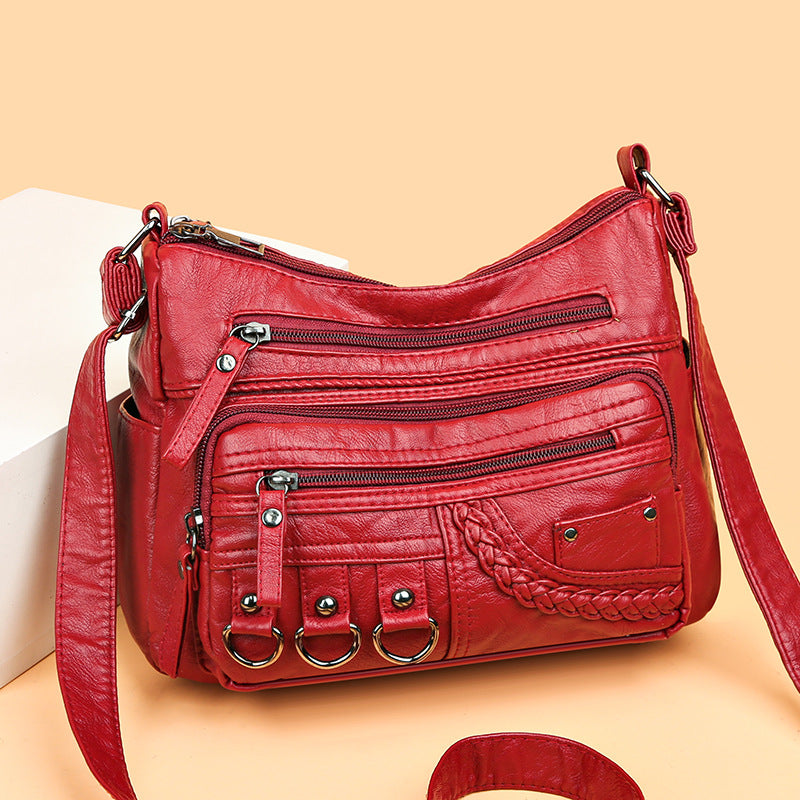 👜【Hot prodejní model】Nová dámská velkokapacitní taška přes rameno z měkké kůže_3905095