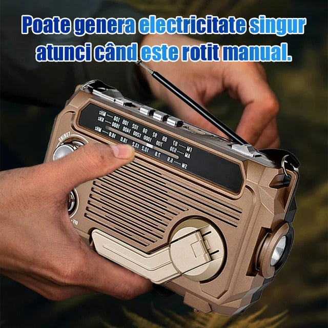 🏕️Přenosná multifunkční AM rádiová svítilna