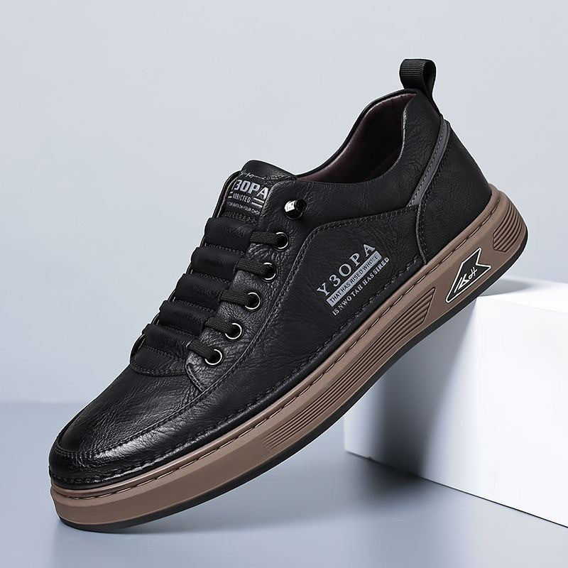 🔥👟【39-44】 2025 prodyšné kožené obchodní ploché boty pro muže