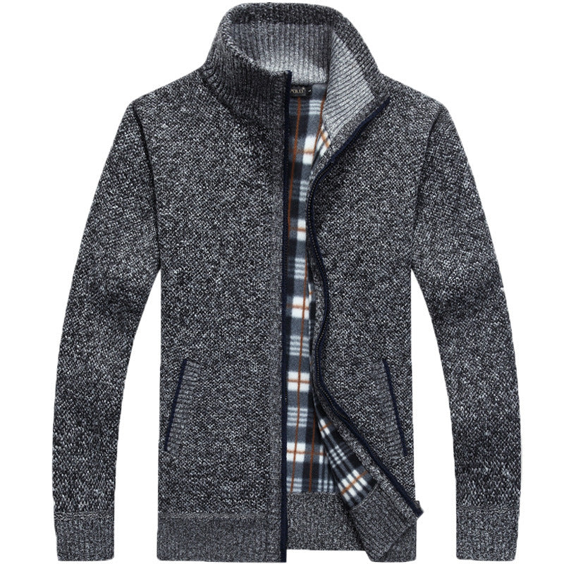👔【M-3XL】 Velký pánský svetr s volným zipem 2024