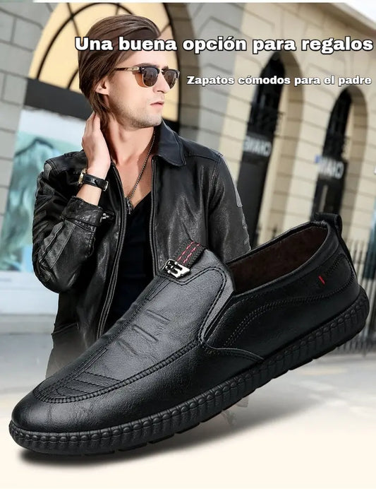 🔥【Oferta especial】Zapatos casuales de cuero genuino hechos a mano para hombre, transpirables y cómodos, modelo 2026 ✅️Pago contra entrega
