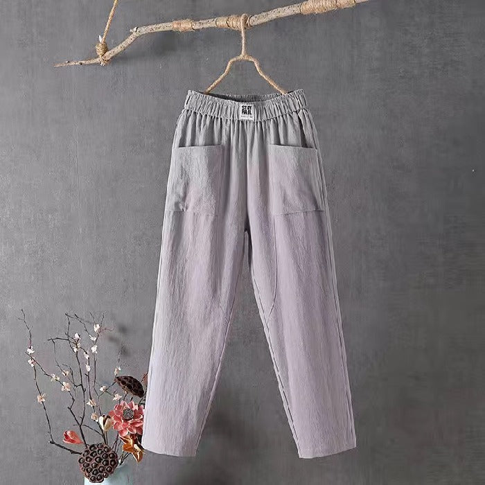 🤗【M-4XL】 Dámské kalhoty se širokými nohavicemi