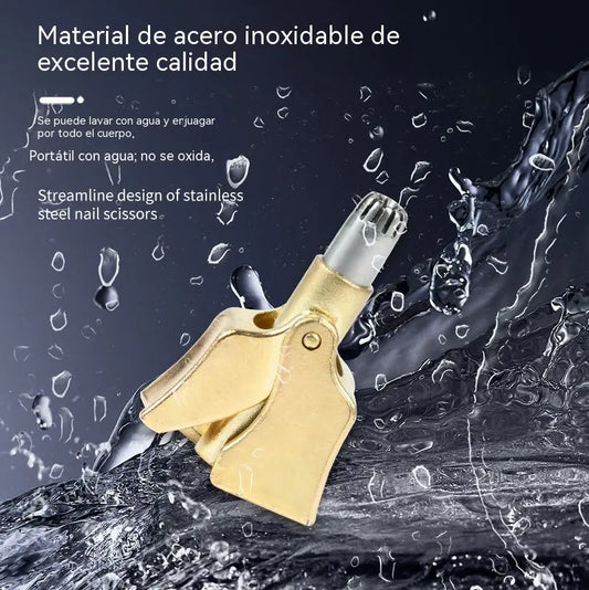 👍【2 piezas 25€】Recortadora de vello nasal manual mecánica de estilo vintage