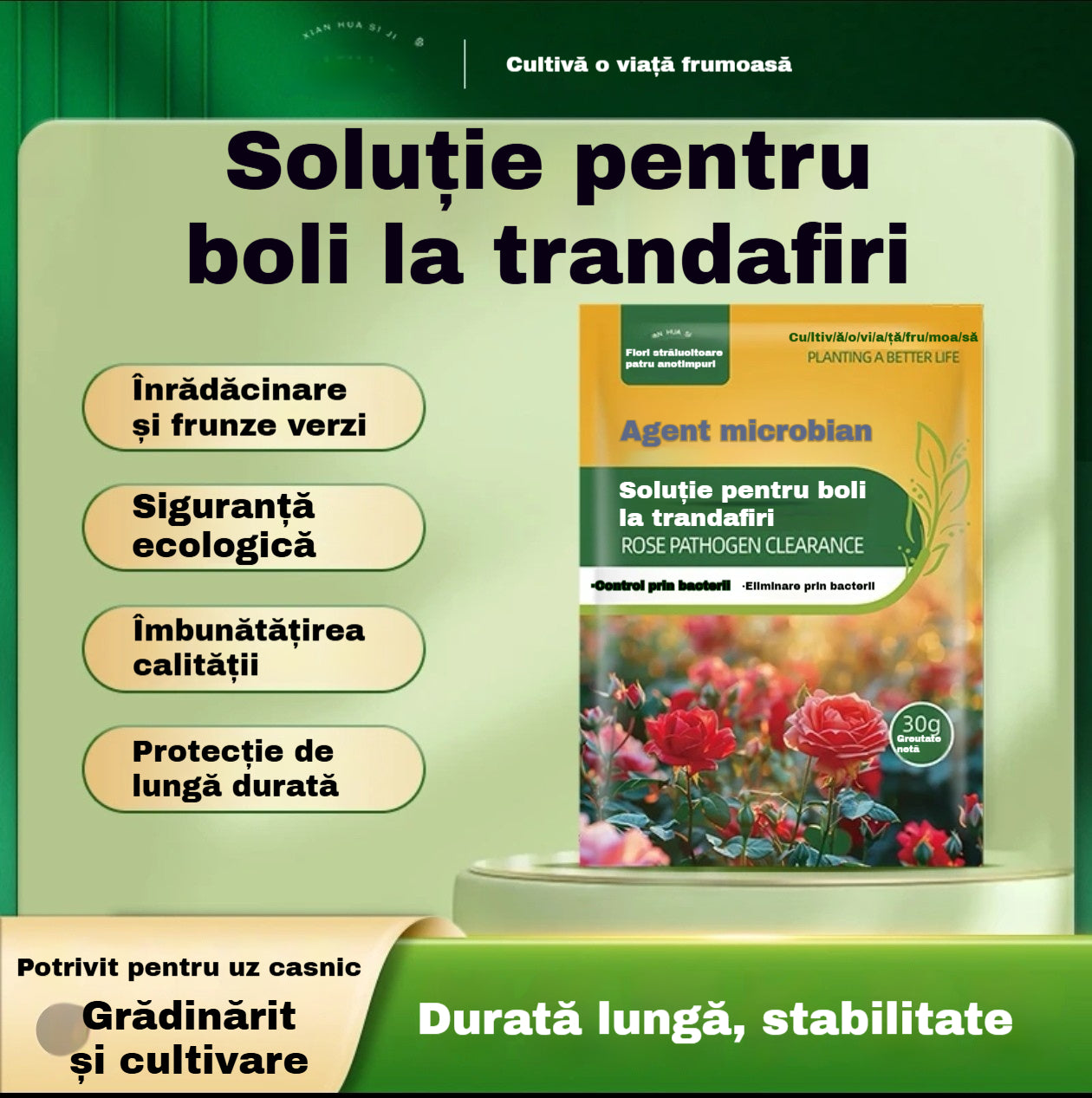 🌹🌹【20 sáčků】Speciální fungicid pro růže – účinně likviduje houbové choroby růží