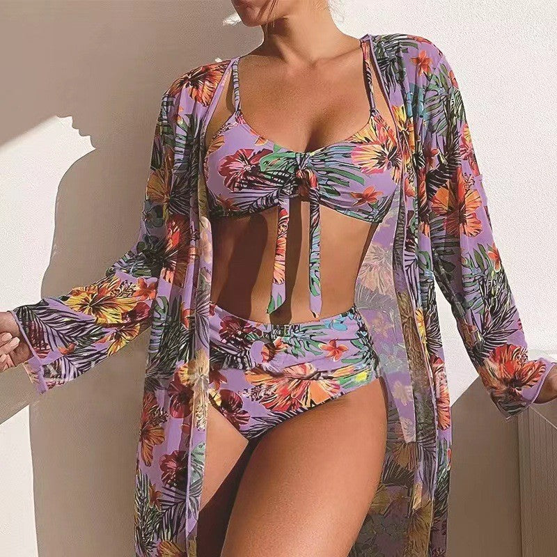 👙【S-2XL】2024 nová módní třídílná sada plavek 3702308