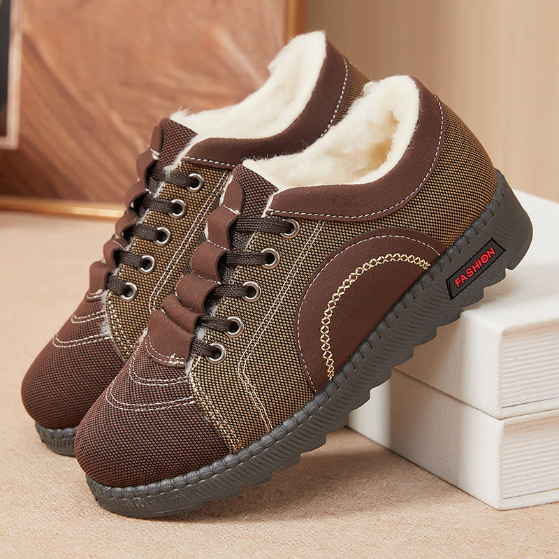 🏆【35-41】🔥Nowe, ciepłe, zimowe buty bawełniane, wyściełane polarem, płaskie i antypoślizgowe, idealne dla matek.4195997