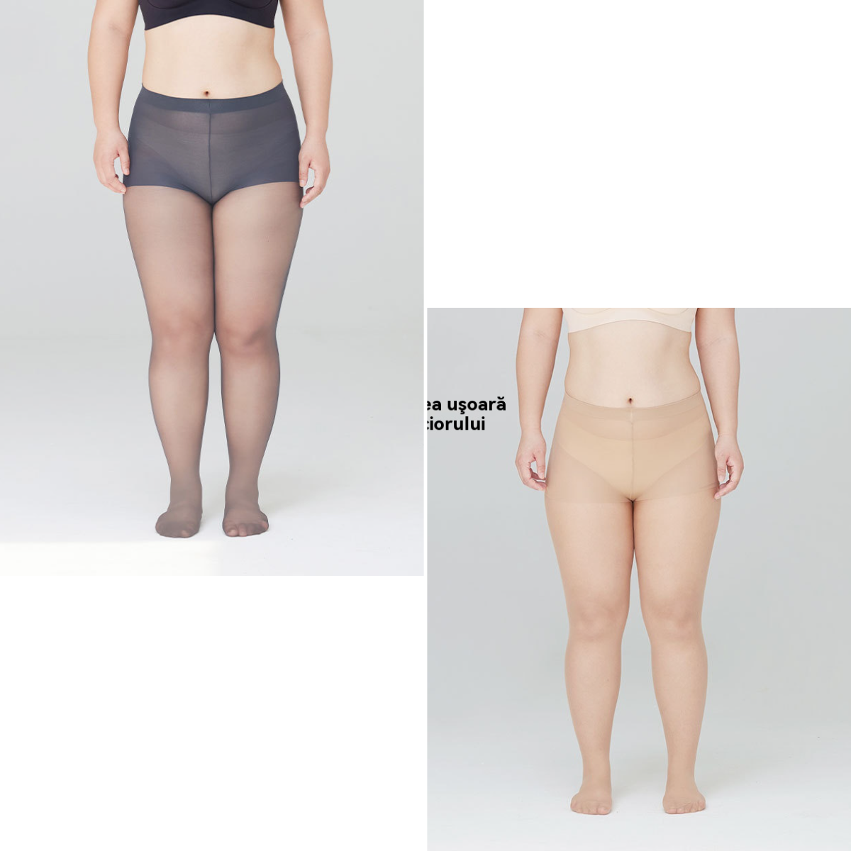 ✨✨【40-150 kg】Dámské letní vysoce elastické punčochy, nepadají nohy, šedé hedvábí zkrášlující pokožku