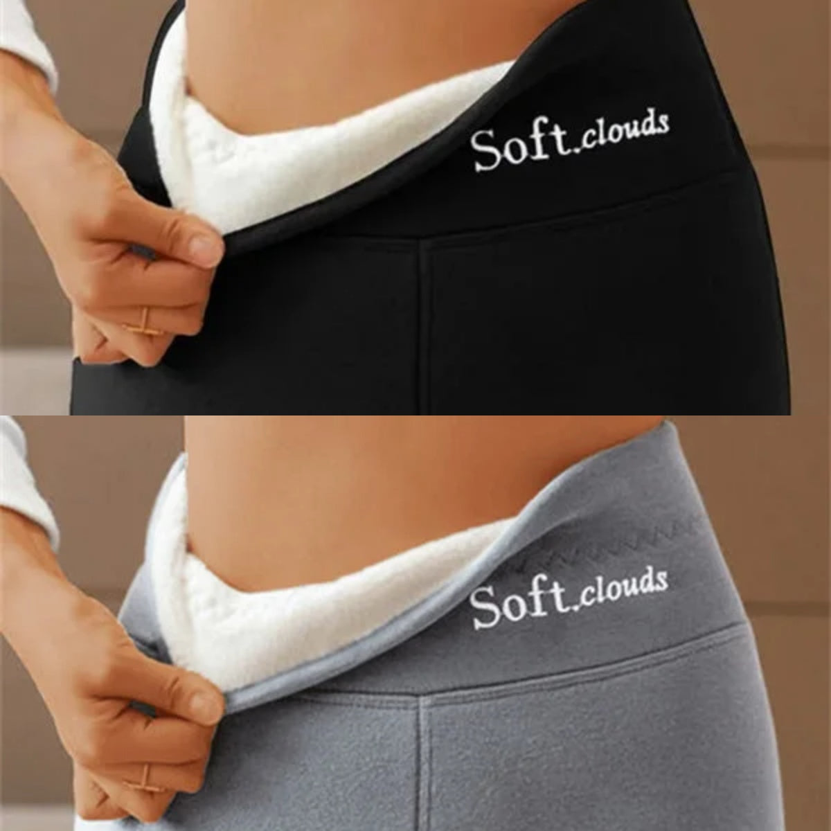 ✨【2 darabos】⛄【S-5XL】Női meleg és stílusos gyapjú leggings - Téli alapvető darab_4211382