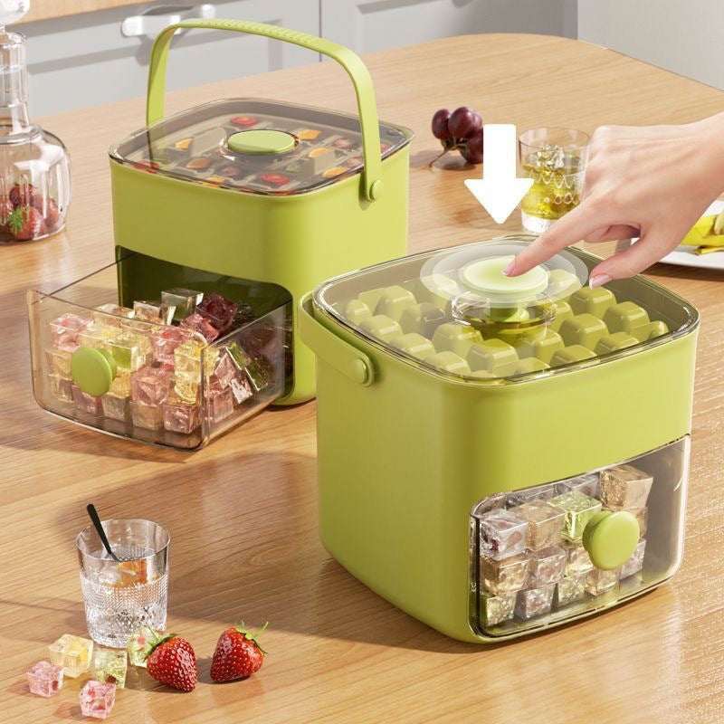 🧊 Bandeja para cubitos de hielo 2026 con tapa: hacer hielo es fácil.-4299211