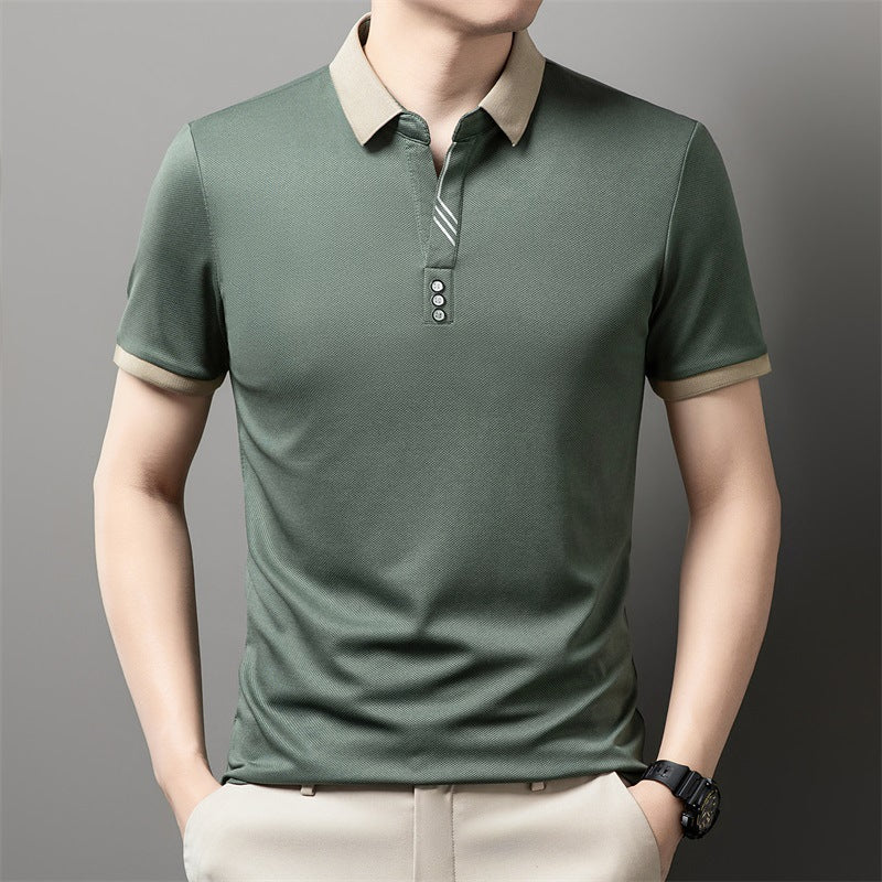 【50% de descuento】 ✨Camisa polo de manga corta para hombre