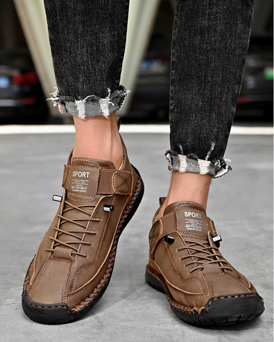 🔥【50% OFF】【38-48】Ležérní pánská obuv pro volný čas, pracovní obuv, outdoorová obuv, šitá obuv -3910742
