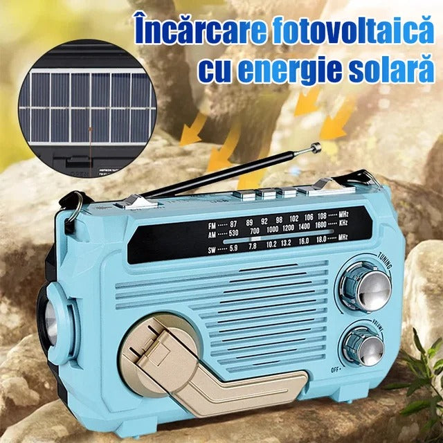🏕️Přenosná multifunkční AM rádiová svítilna