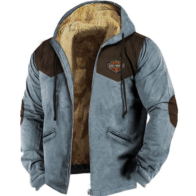 🔥🧥【M-5XL】 Módna pánska jesenná a zimná voľná bunda z hrubšieho zamatového materiálu_4160516