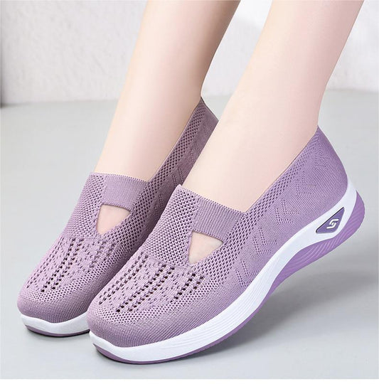 【35-40】 cómodos zapatos antideslizantes transpirables para personas de mediana edad y ancianos