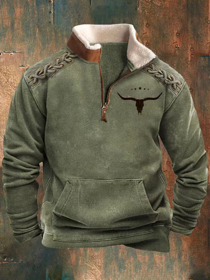 【50% sleva】【S-4XL】 2024 pánský módní podzimní a zimní teplý svetr s dlouhým rukávem s 3D potiskem-3820430