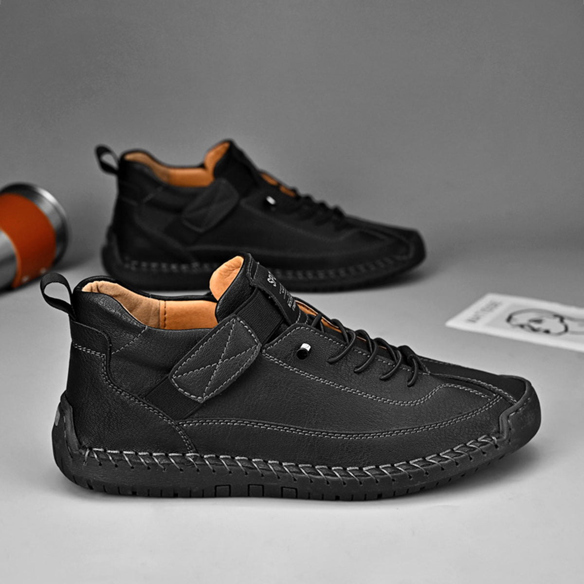 🔥【50% OFF】【38-48】Ležérní pánská obuv pro volný čas, pracovní obuv, outdoorová obuv, šitá obuv -3910742