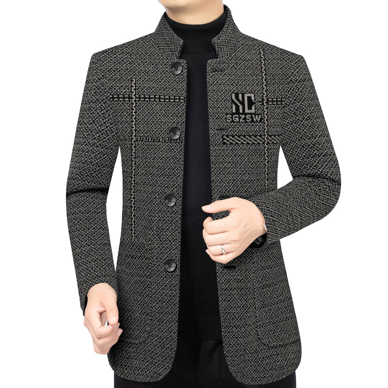 ✨¡50% de descuento! ✨Abrigo de invierno para hombre, con corte 3D, grueso y resistente al viento, imprescindible para el frío. ❄️✨【40-90 kg】