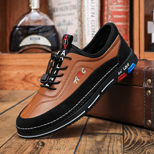 💯🔥【39-48】Los zapatos de negocios casuales para hombre están hechos de cuero impermeable y resistente a las manchas con una suela suave para un uso cómodo. 4290614