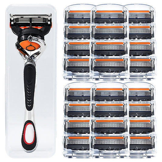 Set de Recambios de Maquinilla de Afeitar para Hombre + Soporte - Cuchillas de acero inoxidable ultra afiladas para un afeitado suave 🪒✨