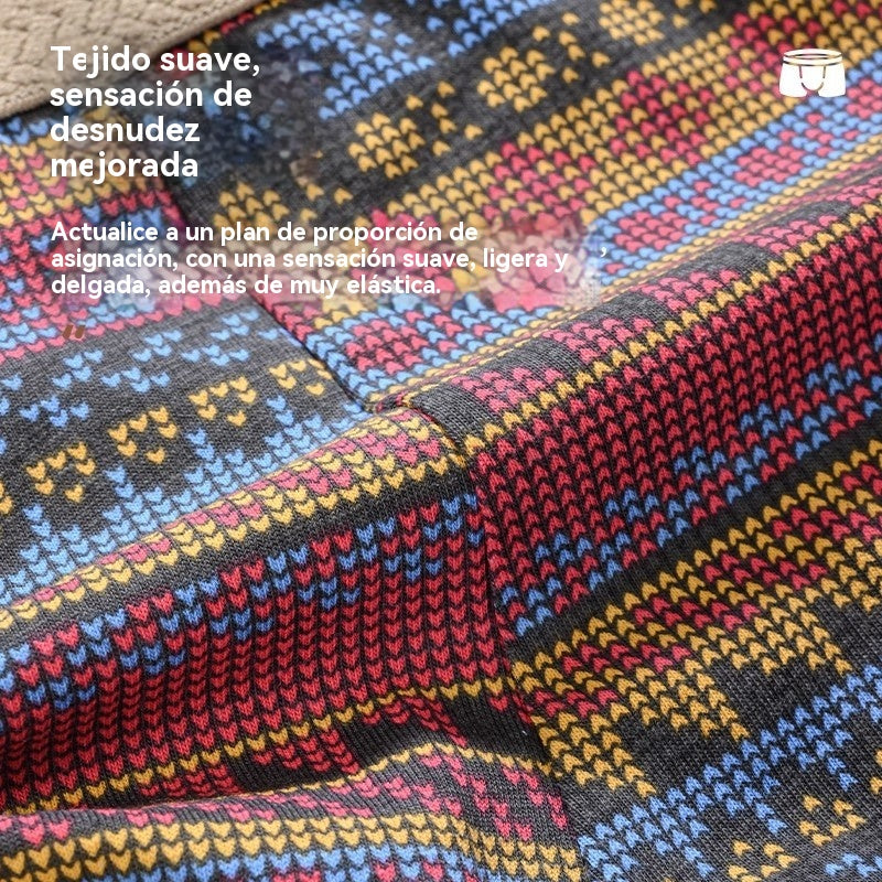 🎁【paquete de 4】Calzoncillos bóxer de algodón premium para hombre, diseño retro, panel de malla transpirable, cintura sin costuras, ropa interior que absorbe la humedad,_4239479