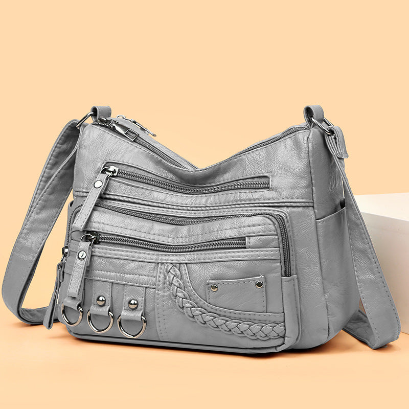 👜【Hot prodejní model】Nová dámská velkokapacitní taška přes rameno z měkké kůže_3905095