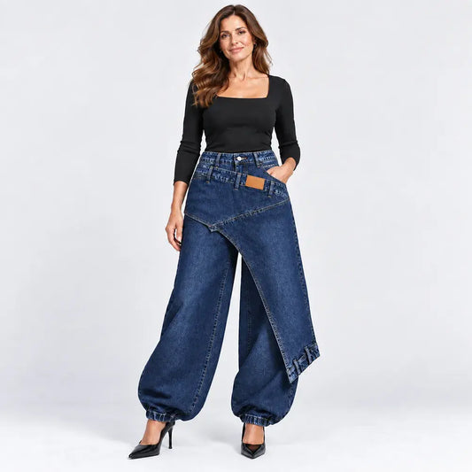 👖【XS-3XL】Vaqueros de pierna ancha, elegantes y cómodos ✨💞