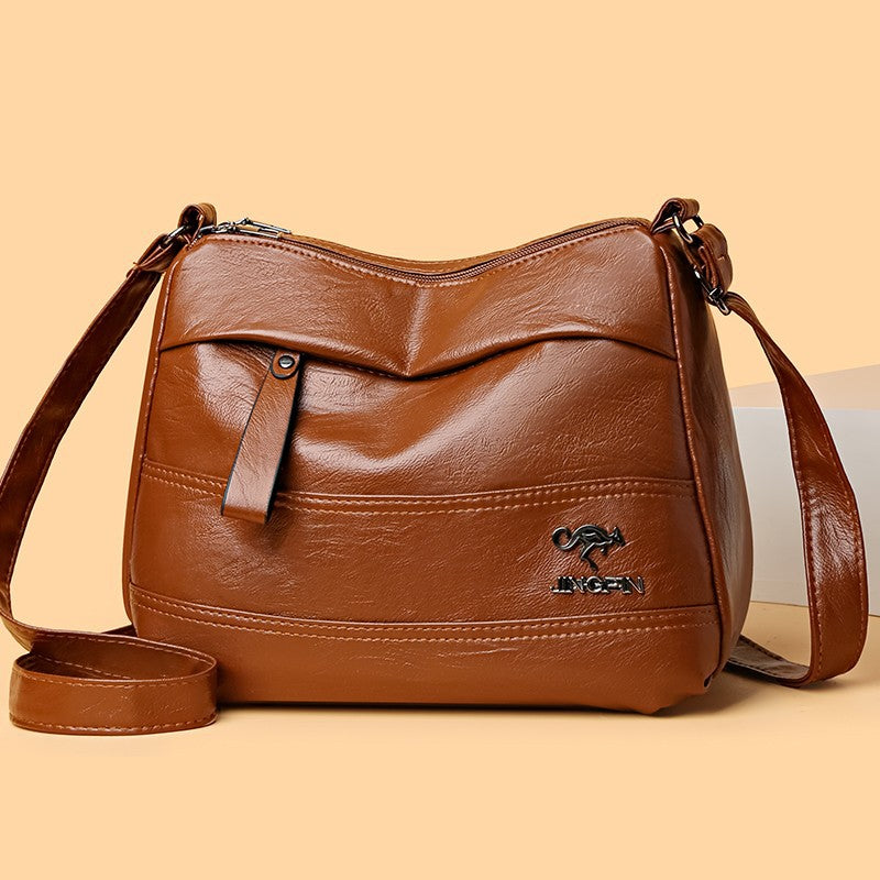 ✨️👜Nová retro velkokapacitní vícevrstvá taška přes rameno, módní a všestranná