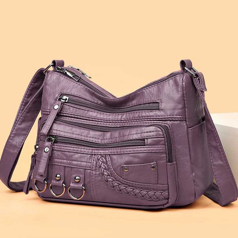 👜【Hot prodejní model】Nová dámská velkokapacitní taška přes rameno z měkké kůže_3905095