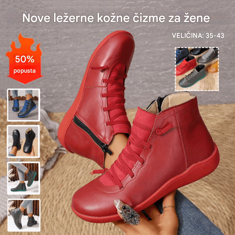 🔥 43% popusta! 🔥【35-43】 Nova kolekcija zimske ženske široke cipele - casual kratke čizme za 2025. godinu.