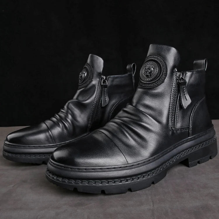 🔥🔥Jeden pár lze používat cca 3 roky⏳【39-44】 Nové pánské kožené boty, vysoce kvalitní hovězí kůže, handmade_3837902