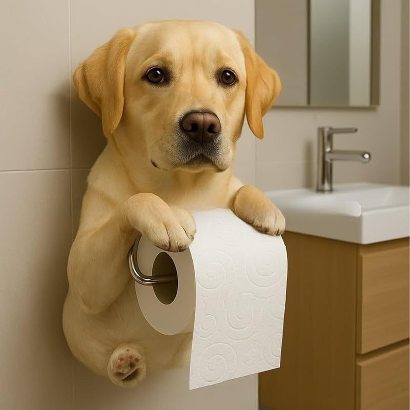 🐕【Žhavý výprodej letošního roku】Držák na toaletní papír s motivem roztomilého štěňátka