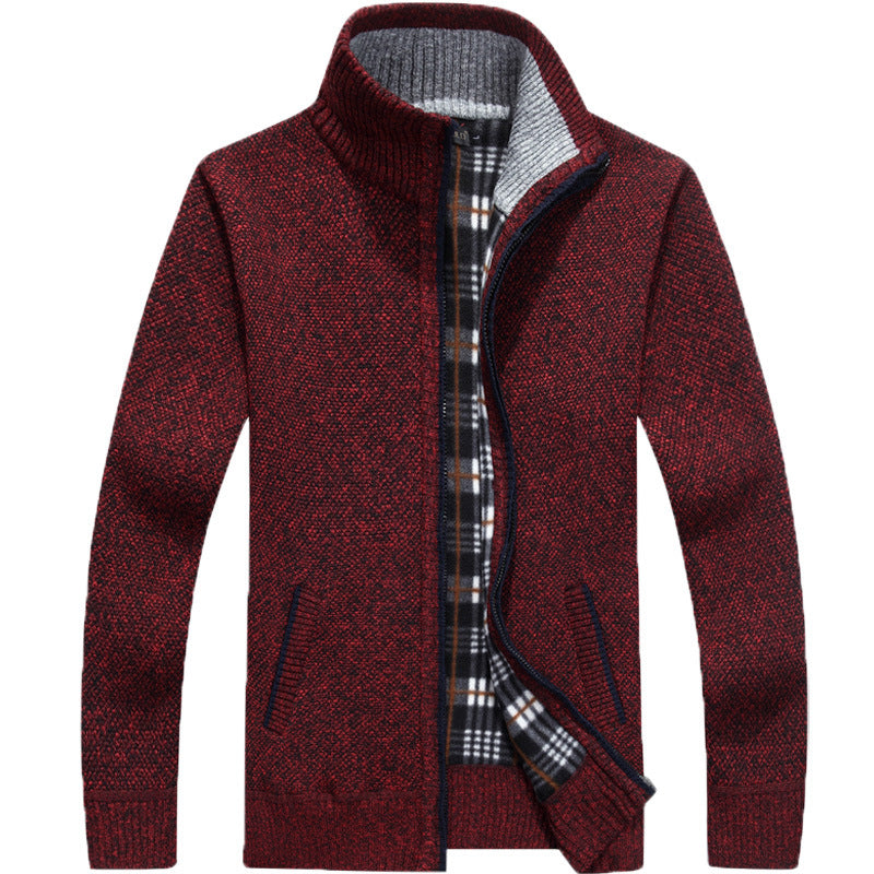 👔【M-3XL】 Velký pánský svetr s volným zipem 2024