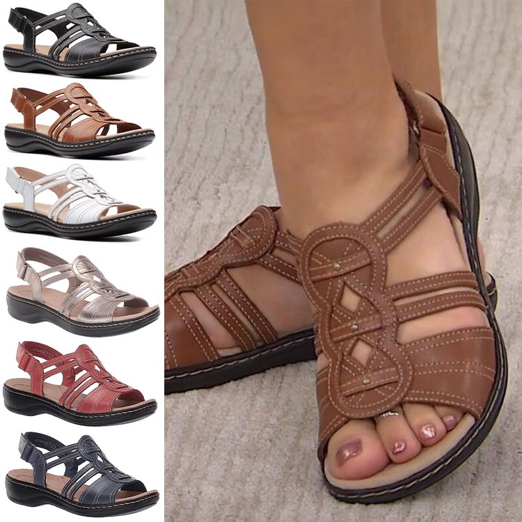👡【35-43】 Měkké a pohodlné dámské sandály z pravé kůže